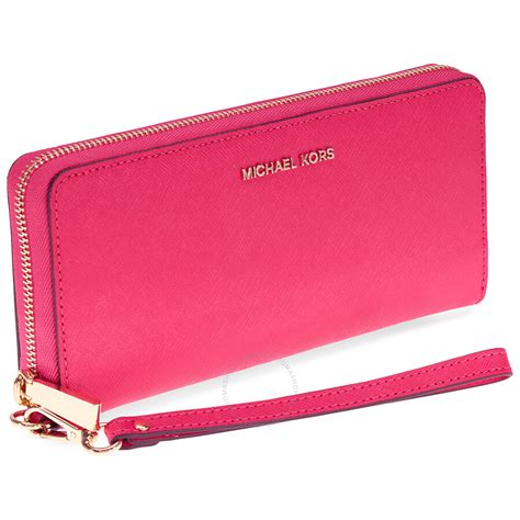 michael kors bright orange wallet|Michael Kors pink wallet outlet.